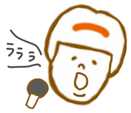 Emotions girl's face sticker #8942289