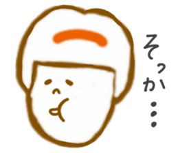 Emotions girl's face sticker #8942290