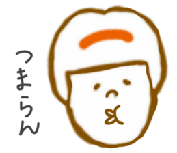 Emotions girl's face sticker #8942297