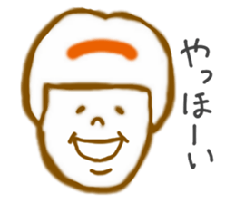 Emotions girl's face sticker #8942303