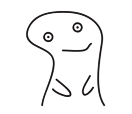 White Little Man 3 - Stare At YOU sticker #8942305