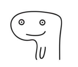 White Little Man 3 - Stare At YOU sticker #8942310