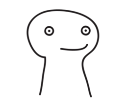 White Little Man 3 - Stare At YOU sticker #8942311