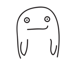 White Little Man 3 - Stare At YOU sticker #8942312