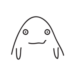 White Little Man 3 - Stare At YOU sticker #8942316