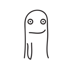 White Little Man 3 - Stare At YOU sticker #8942317