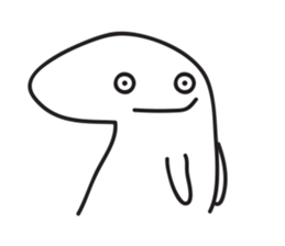 White Little Man 3 - Stare At YOU sticker #8942318