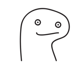 White Little Man 3 - Stare At YOU sticker #8942320