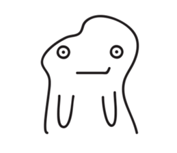 White Little Man 3 - Stare At YOU sticker #8942322