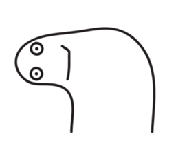 White Little Man 3 - Stare At YOU sticker #8942323