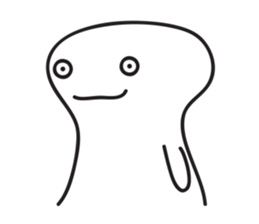 White Little Man 3 - Stare At YOU sticker #8942324