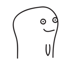 White Little Man 3 - Stare At YOU sticker #8942327