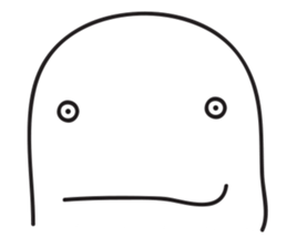 White Little Man 3 - Stare At YOU sticker #8942328