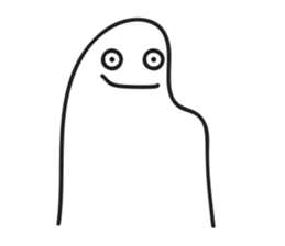 White Little Man 3 - Stare At YOU sticker #8942329