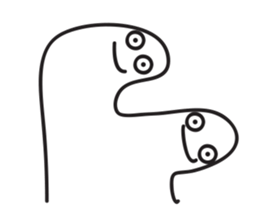 White Little Man 3 - Stare At YOU sticker #8942333