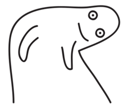 White Little Man 3 - Stare At YOU sticker #8942336