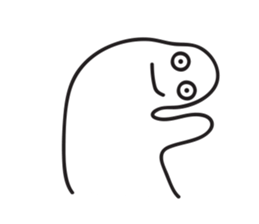 White Little Man 3 - Stare At YOU sticker #8942338