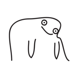 White Little Man 3 - Stare At YOU sticker #8942339