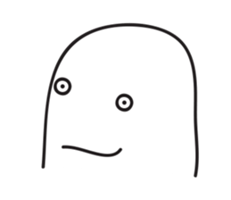 White Little Man 3 - Stare At YOU sticker #8942340