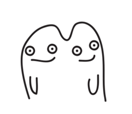 White Little Man 3 - Stare At YOU sticker #8942341