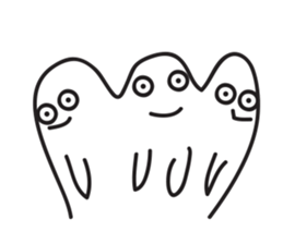 White Little Man 3 - Stare At YOU sticker #8942342