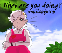 Cartoon Girl anime drawing v.update sticker #8942448