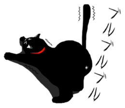 Use? Black cat silhouette stickers sticker #8942956