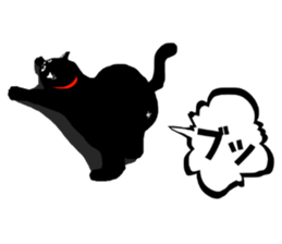 Use? Black cat silhouette stickers sticker #8942957