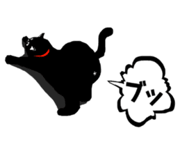 Use? Black cat silhouette stickers sticker #8942957