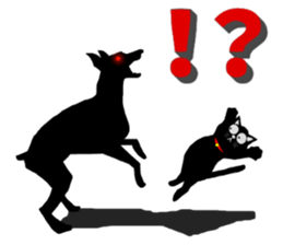 Use? Black cat silhouette stickers sticker #8942968