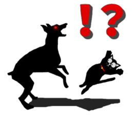 Use? Black cat silhouette stickers sticker #8942968