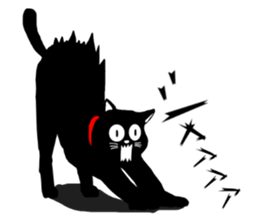 Use? Black cat silhouette stickers sticker #8942978