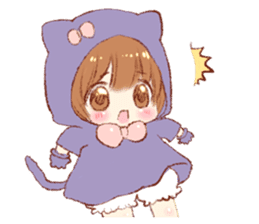 Boy of a cat ear (another version) sticker #8943160