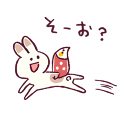 Cavalier & Rabbit & Bird sticker #8943674