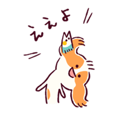 Cavalier & Rabbit & Bird sticker #8943678