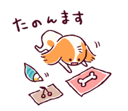 Cavalier & Rabbit & Bird sticker #8943693
