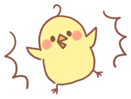 Small pretty chick sticker #8944886