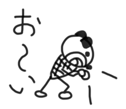 Cute Japanese bear. sticker #8945233