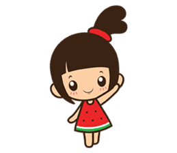 Manka the Happy Little Girl sticker #8946184