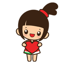 Manka the Happy Little Girl sticker #8946187