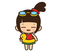 Manka the Happy Little Girl sticker #8946190
