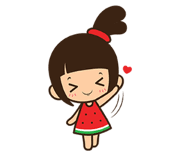 Manka the Happy Little Girl sticker #8946194