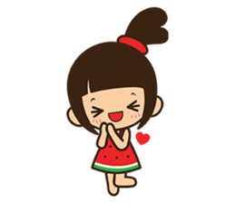 Manka the Happy Little Girl sticker #8946195