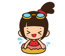 Manka the Happy Little Girl sticker #8946206