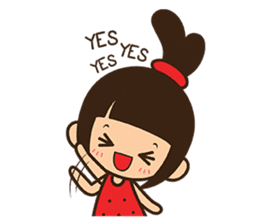 Manka the Happy Little Girl sticker #8946208