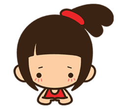 Manka the Happy Little Girl sticker #8946213