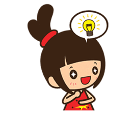 Manka the Happy Little Girl sticker #8946214