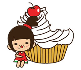 Manka the Happy Little Girl sticker #8946218