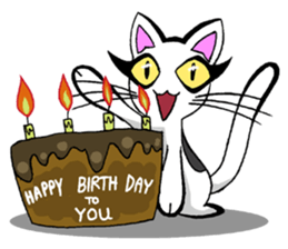 Cat frame sticker #8946385