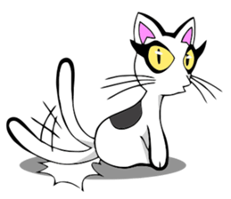 Cat frame sticker #8946400